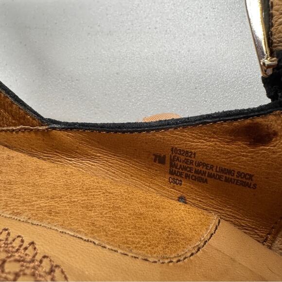 Sofft Black Red Suede Leather Peep Toe Mary Jane Heels Womens 7 Retro Classic - Picture 10 of 10